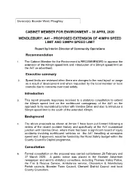 Wendlebury: A41 – Proposed Extension of 40Mph Speed Limit and 50Mph Speed Limit