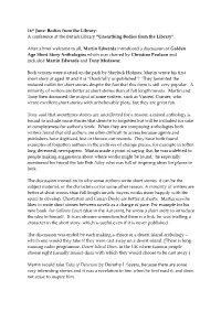 16Th June: Bodies from the Library: a Conference at the British Library “Unearthing Bodies from the Library”