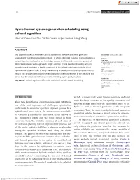Hydrothermal Systems Generation Scheduling Using Cultural Algorithm Xiaohui Yuan, Hao Nie, Yanbin Yuan, Anjun Su and Liang Wang