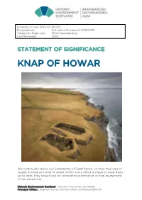 Knap of Howar Statement of Significance