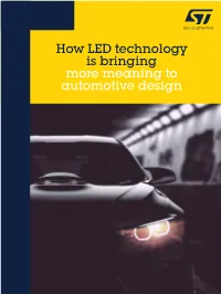 LED Technology: More Meaning to Automotive Design