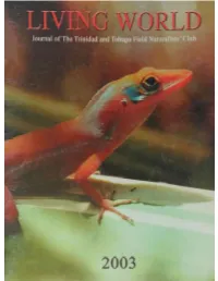 The History of Zoological Collections in Trinidad and Tobago*