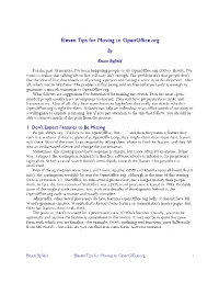 Eleven Tips for Moving to Openoffice.Org