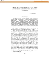 Limiting the Right to Procreate: State V. Oakley and the Need for Strict Scrutiny of Probation Conditions