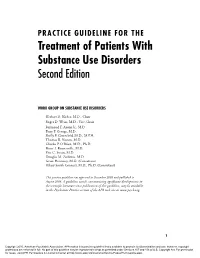 Treatment of Patients with Substance Use Disorders Second Edition