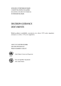 Decision Guidance Documents
