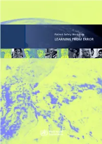 Learning from Error Who/Ier/Psp/2008.09