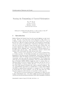 Starting the Dismantling of Classical Mathematics