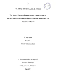 The Role of Financial Deregulation in the Geographical Restructuring Of