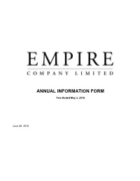 Annual Information Form