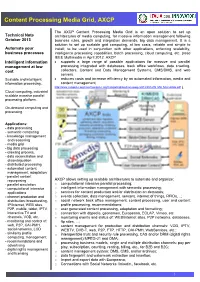 AXMEDIS Content Processing GRID