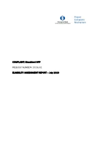 COMPLAINT: Shuakhevi HPP REQUEST NUMBER