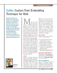 Cufón: Custom Font Embedding Technique for Web