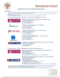 Fee Payment Instructions