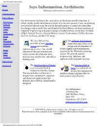 Isys Information Architects Inc