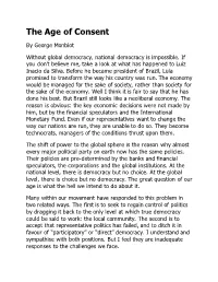 The Age of Consent