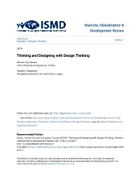 Thinking and Designing with Design Thinking