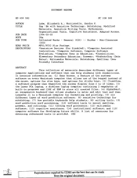 Zap'em with Assistive Technology: Notetaking, Modified Materials