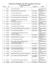 College List (Affiliated to Dr