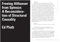 Freeing Althusser from Spinoza