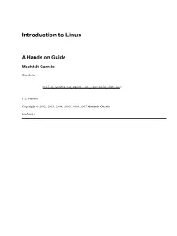 Introduction to Linux