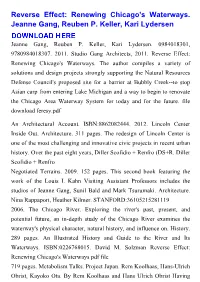 Reverse Effect: Renewing Chicago's Waterways. Jeanne Gang, Reuben P