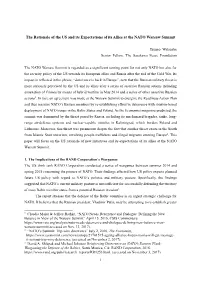 The Rationale of the US and Its Expectations of Its Allies at the NATO Warsaw Summit