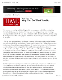 Why You Do What You Do -- Printout -- TIME 3/30/11 4:33 PM