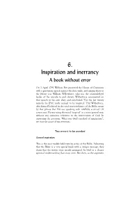 6. Inspiration and Inerrancy a Book Without Error