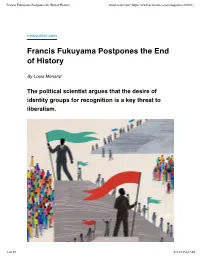 Francis Fukuyama Postpones the End of History About:Reader?Url=