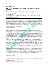 Regular Article Effect of Addition of Spelt And