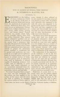 MADSTONES with an ACCOUNT of SEVERAL from VIRGINIA* by WYNDHAM B