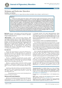 Melasma and Endocrine Disorders