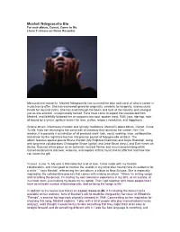 Meshell Ndegeocello Bio for New Album, Comet, Come to Me (June 3 Release on Naive Records)