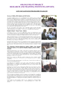Orangi Pilot Project Research and Training Institute (Opprti)