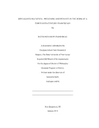 Servasanto Da Faenza: Preaching and Penance in the Work of A