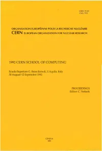 1992 Cern School of Computing