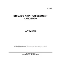 Brigade Aviation Element Handbook