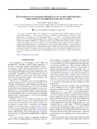 Electromagnetic-Wave Propagation Through an Array of Superconducting Qubits: Manifestations of Nonequilibrium Steady States of Qubits