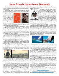 Four March Issues from Denmark