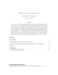M-Theory from the Superpoint