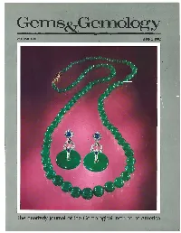 Spring 1982 Gems & Gemology