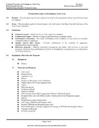 Technical Procedure for Preliminary Color Tests Version 6 Drug Chemistry Section Effective Date: 09/22/2017 Issued by Drug Chemistry Technical Leader