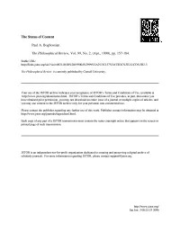 The Status of Content, (PDF)