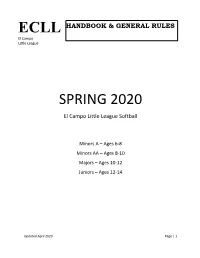Ecll Spring 2020
