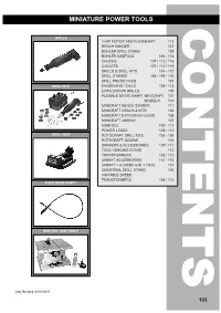 Miniature Power Tools C