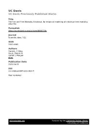 The Fire and Tree Mortality Database, for Empirical Modeling of Individual Tree Mortality After Fire