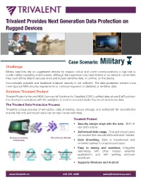 Trivalent Provides Next Generation Data Protection on Rugged Devices