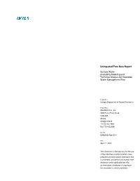 Unimpaired Flow Data Report Surface Water Availability Modeling and Technical Analysis for Statewide Water Management Plan