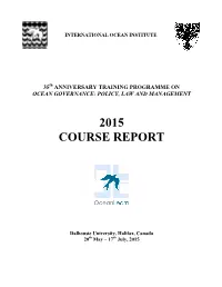2015 Course Report
